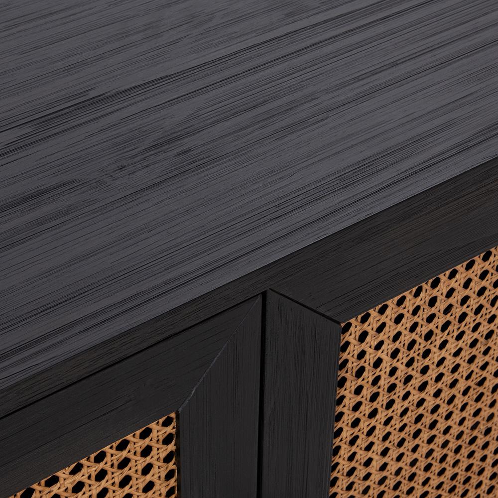 Classic Home  - Edris 2-Door Wood Accent Cabinet - Black - 52004182 veiw 6