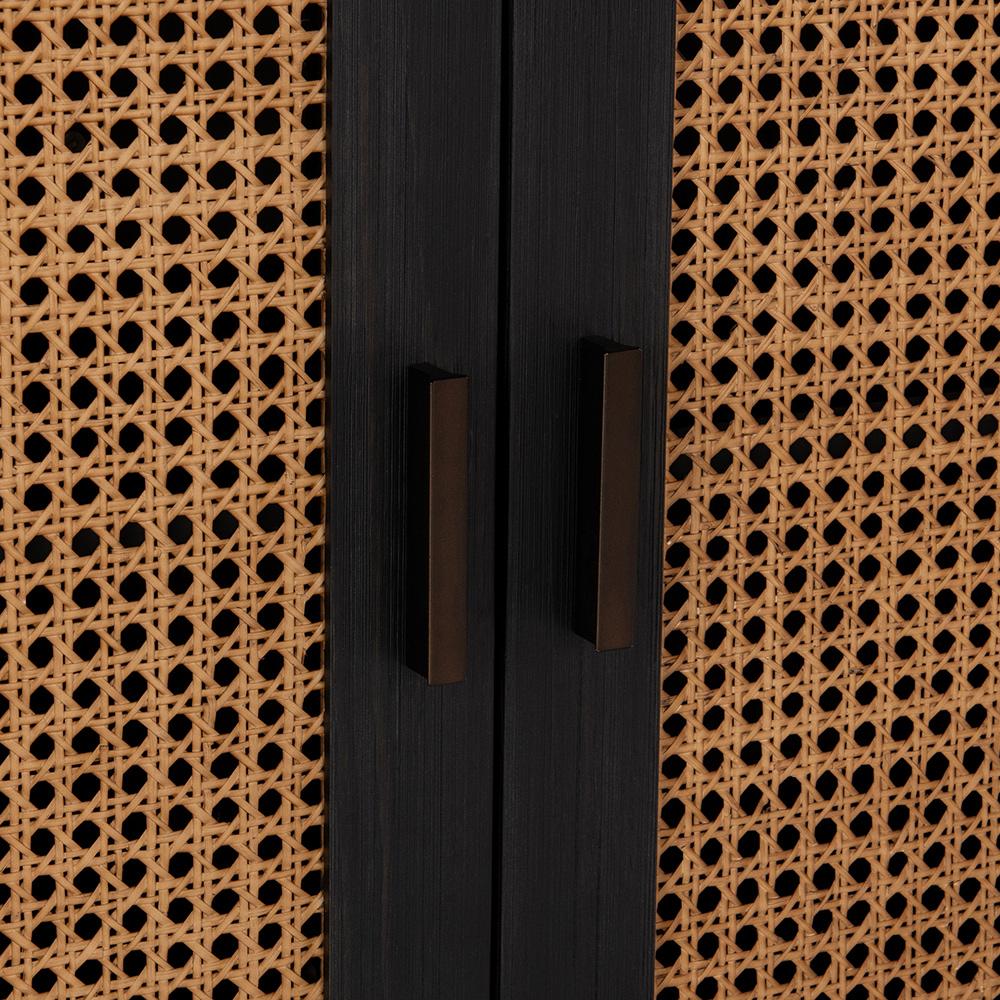 Classic Home  - Edris 2-Door Wood Accent Cabinet - Black - 52004182 veiw 7