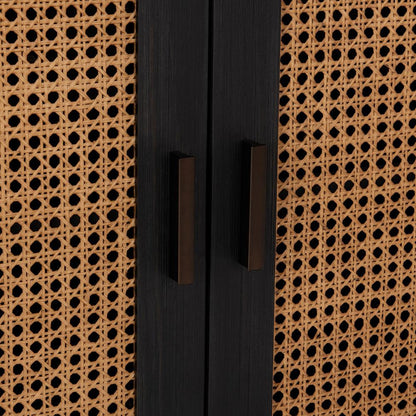 Classic Home  - Edris 2-Door Wood Accent Cabinet - Black - 52004182 veiw 7