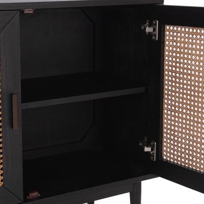 Classic Home  - Edris 2-Door Wood Accent Cabinet - Black - 52004182 veiw 8