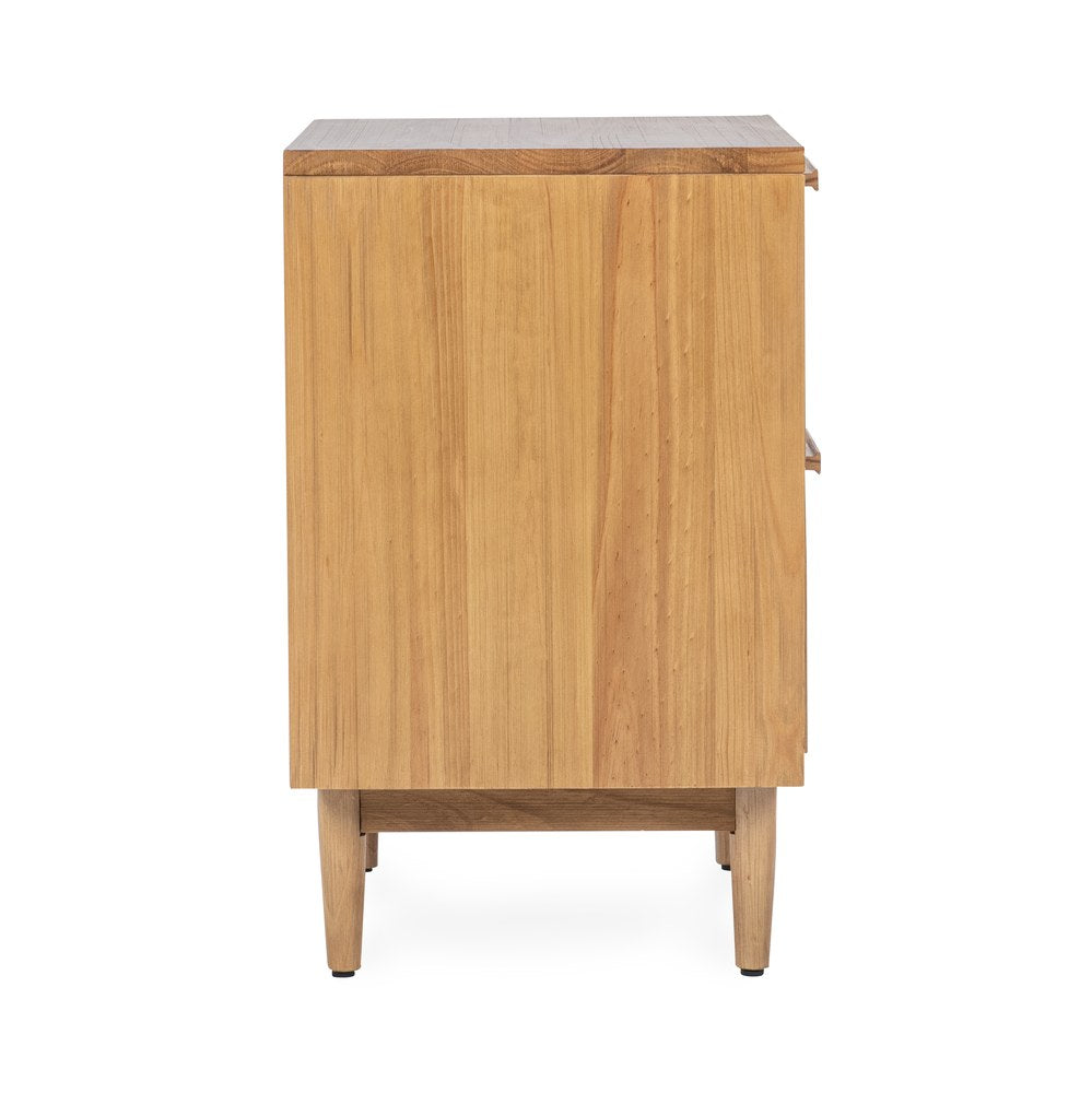 Classic Home - Edris 2-Door Wood Nightstand - Natural - 54003231 view 3
