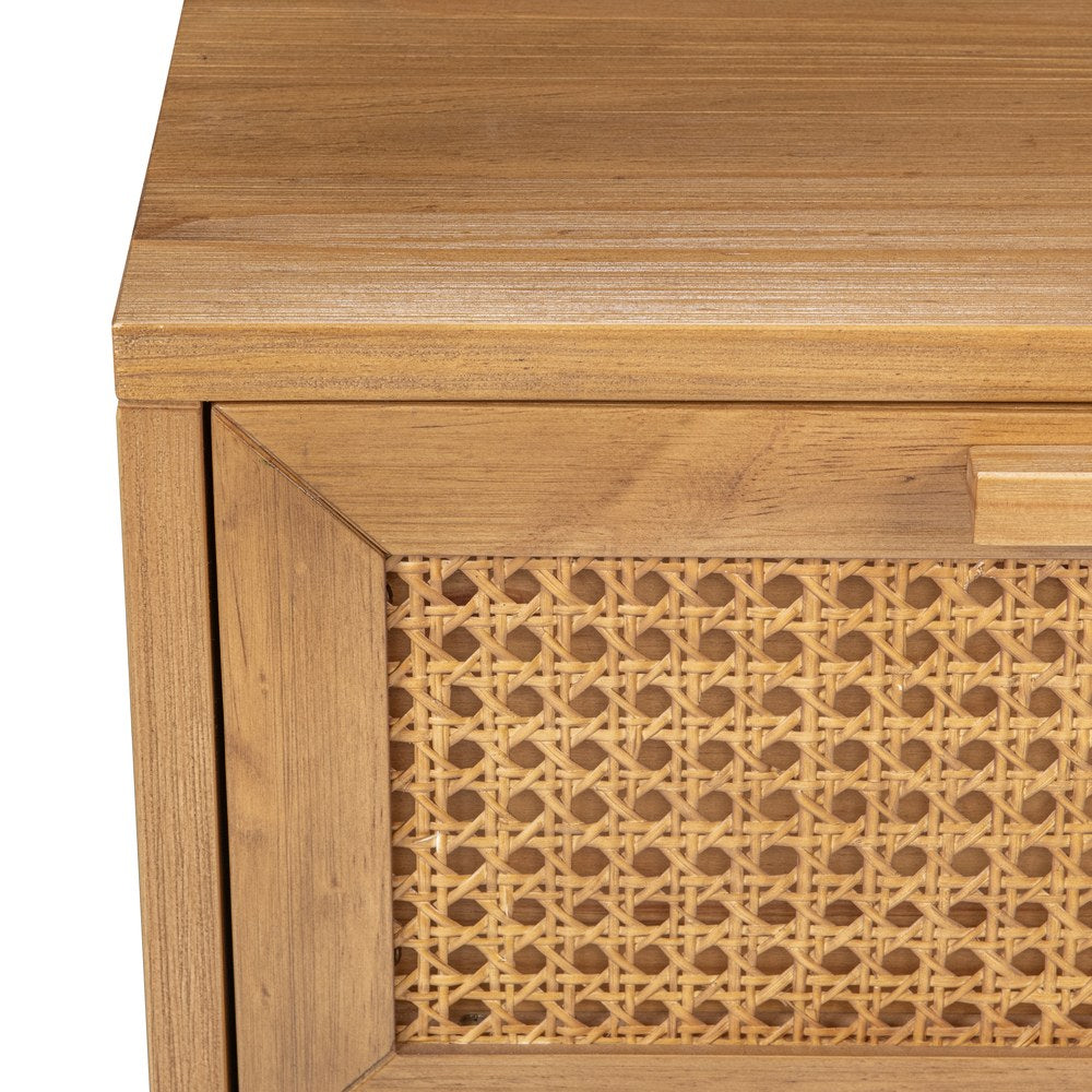 Classic Home - Edris 2-Door Wood Nightstand - Natural - 54003231 view 5