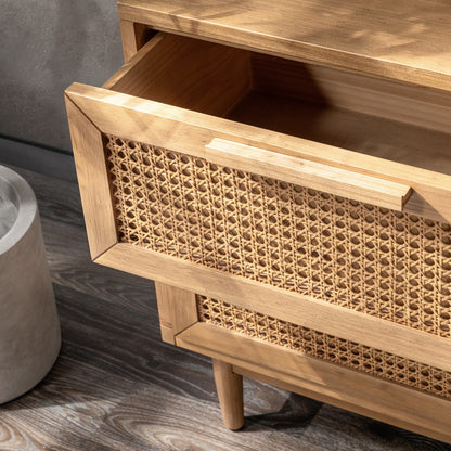 Classic Home - Edris 2-Door Wood Nightstand - Natural - 54003231 view 8