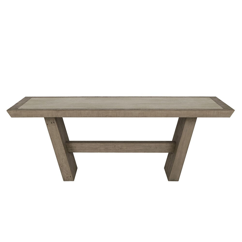 Classic Home - Efron 84in Reclaimed Wood Dining Table In Distressed Gray - 51031320 veiw 3