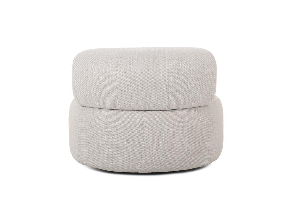 Classic Home - Ellis Outdoor Swivel Lounge Chair Light Gray - 53051544 veiw 2