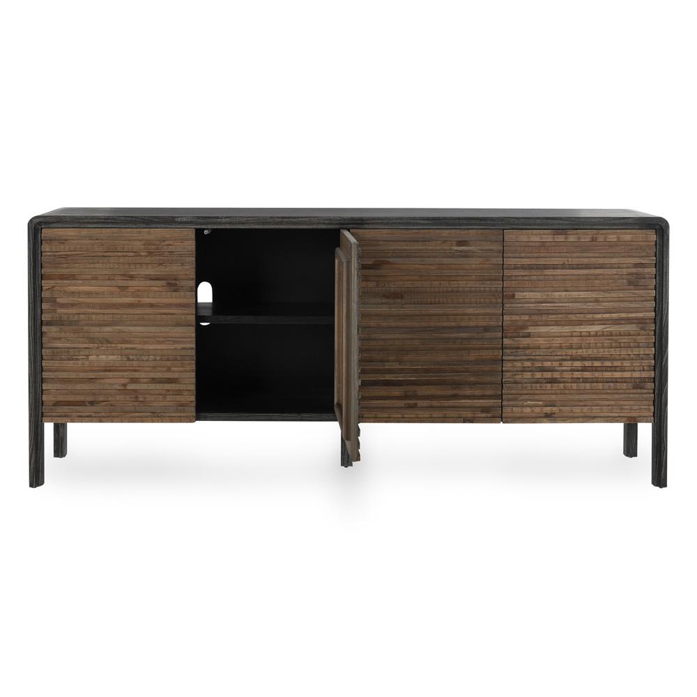 Classic Home - Elodie 4Dr Sideboard Black/Natural - 52004680 veiw 4