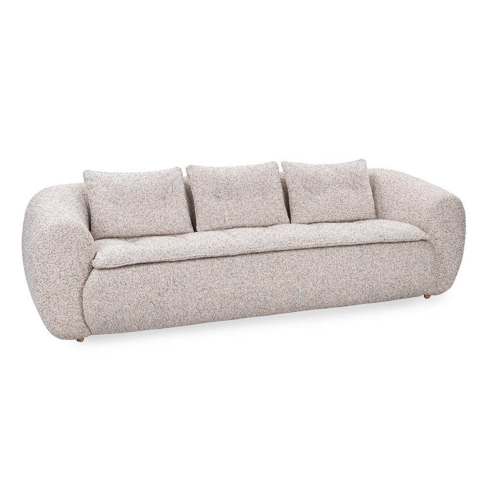 Classic Home - Ember 103in Upholstered Fabric Sofa In Cream White - 6105Sf15 veiw 1