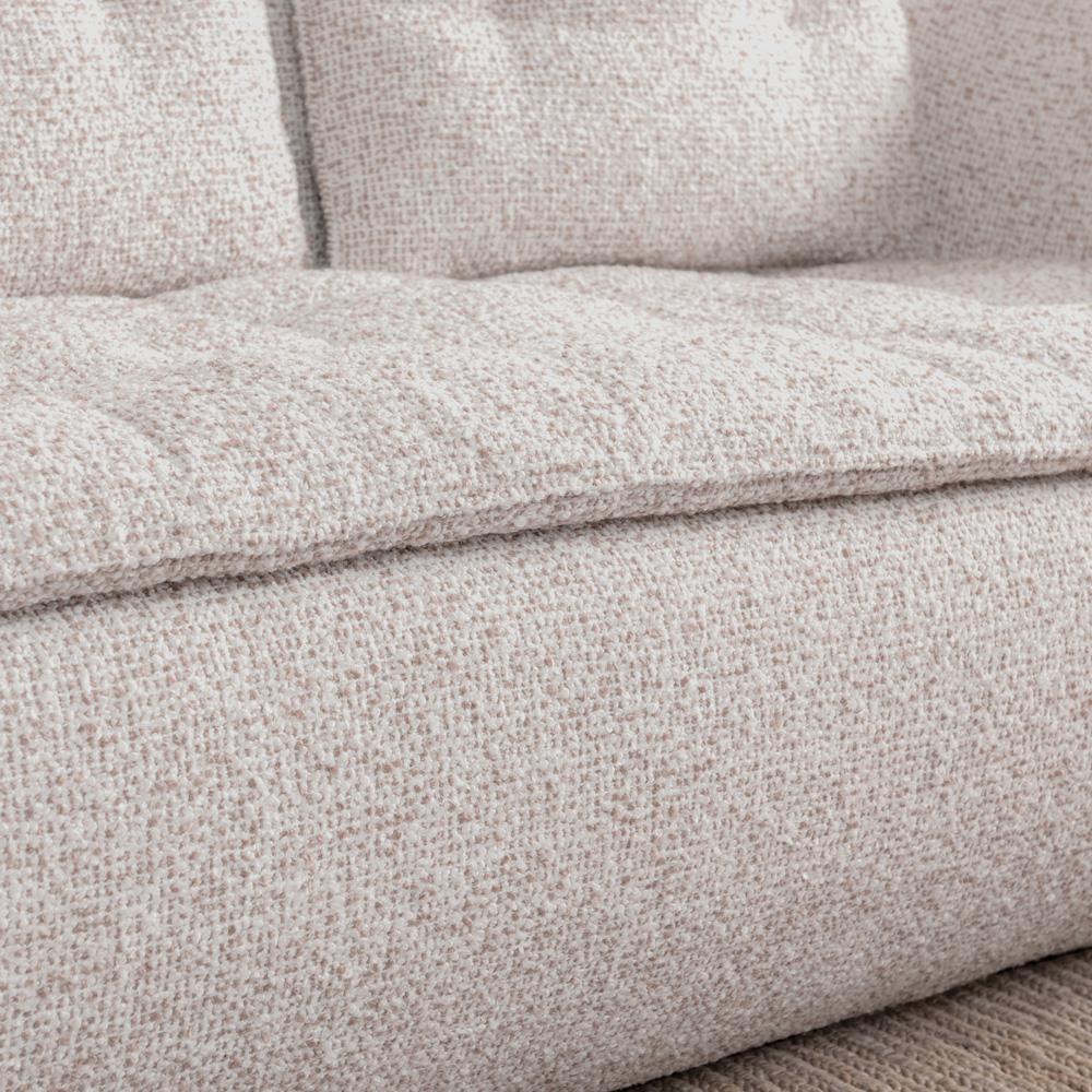 Classic Home - Ember 103in Upholstered Fabric Sofa In Cream White - 6105Sf15 veiw 5