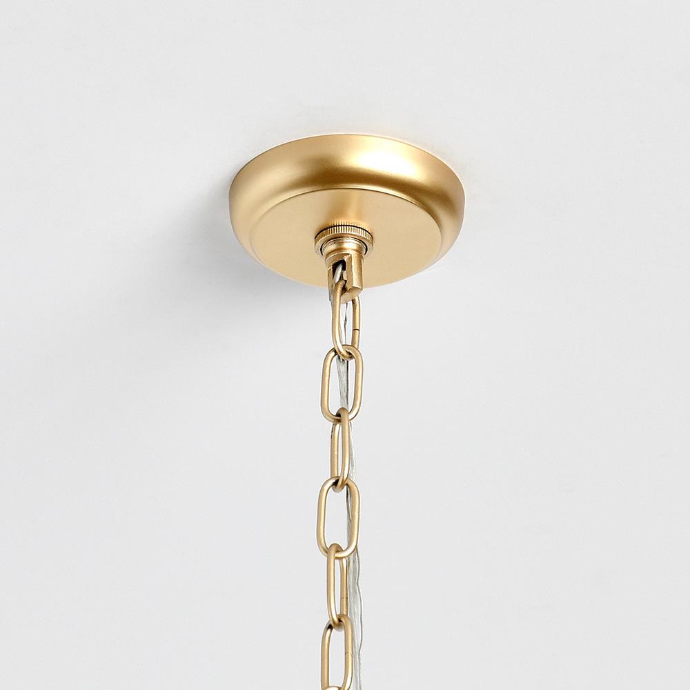 Classic Home  - Everly  Square Chandelier - Clear/White - 56004251 veiw 3