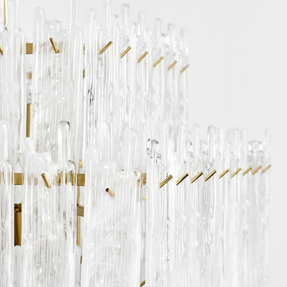 Classic Home  - Everly  Square Chandelier - Clear/White - 56004251 veiw 4