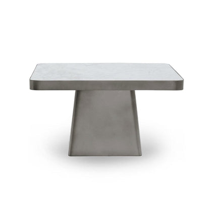 Classic Home  - Far Marble and Metal Square Coffee Table - Slate Gray - 51011909 veiw 2