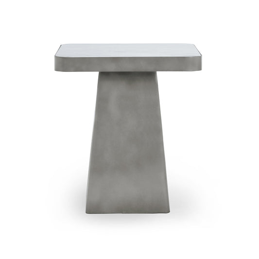 Classic Home  - Far Marble and Metal Square End Table - Slate Gray - 51011911 veiw 1