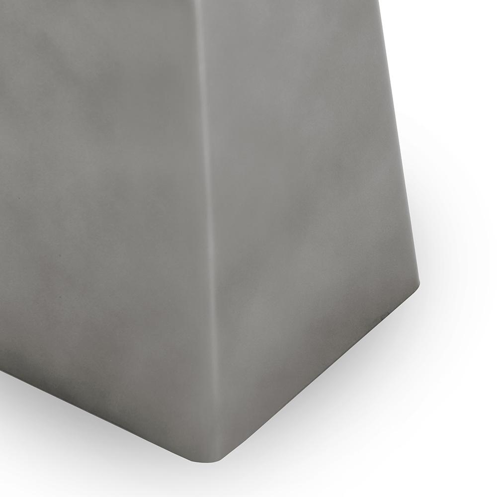 Classic Home  - Far Marble and Metal Square End Table - Slate Gray - 51011911 veiw 3