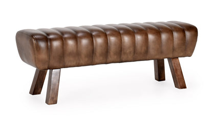 Classic Home - Florian 50in Leather Bench In Brown - 53001966 veiw 1