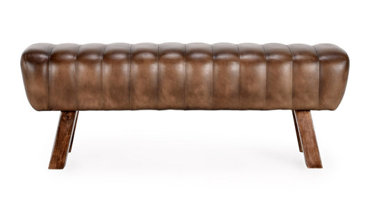 Classic Home - Florian 50in Leather Bench In Brown - 53001966 veiw 2