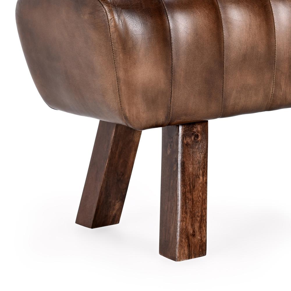 Classic Home - Florian 50in Leather Bench In Brown - 53001966 veiw 5