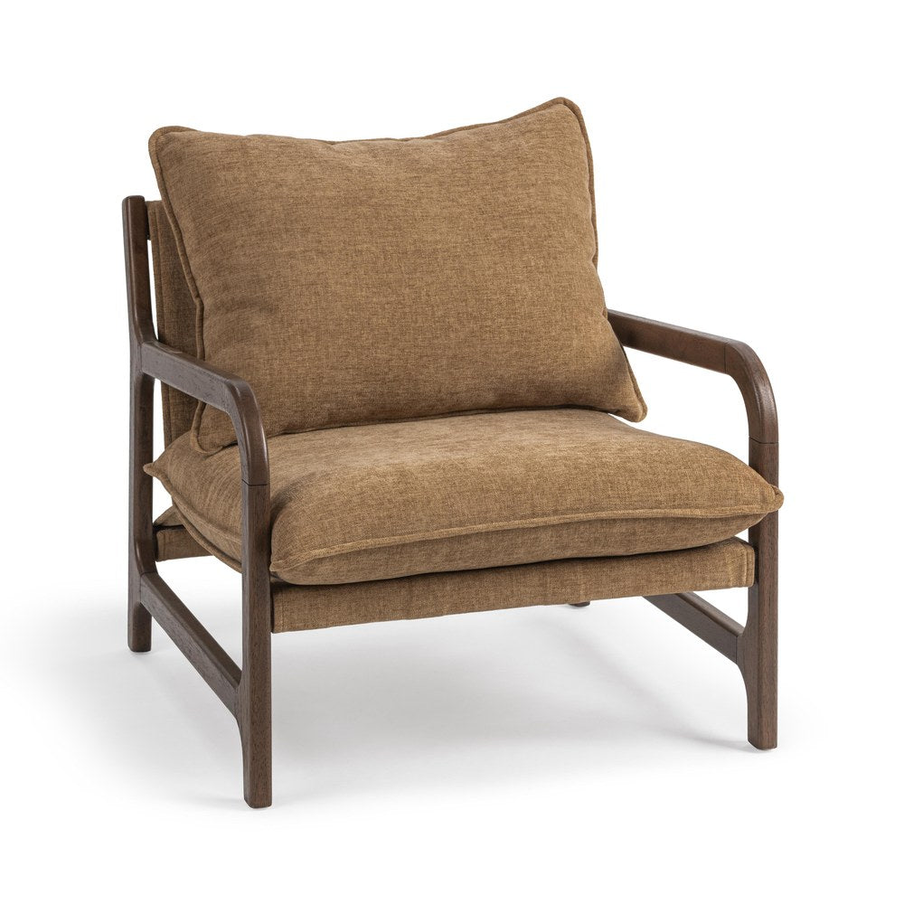 Classic Home - Fontana Upholstered Accent Chair - Honey - 53006749 view 1