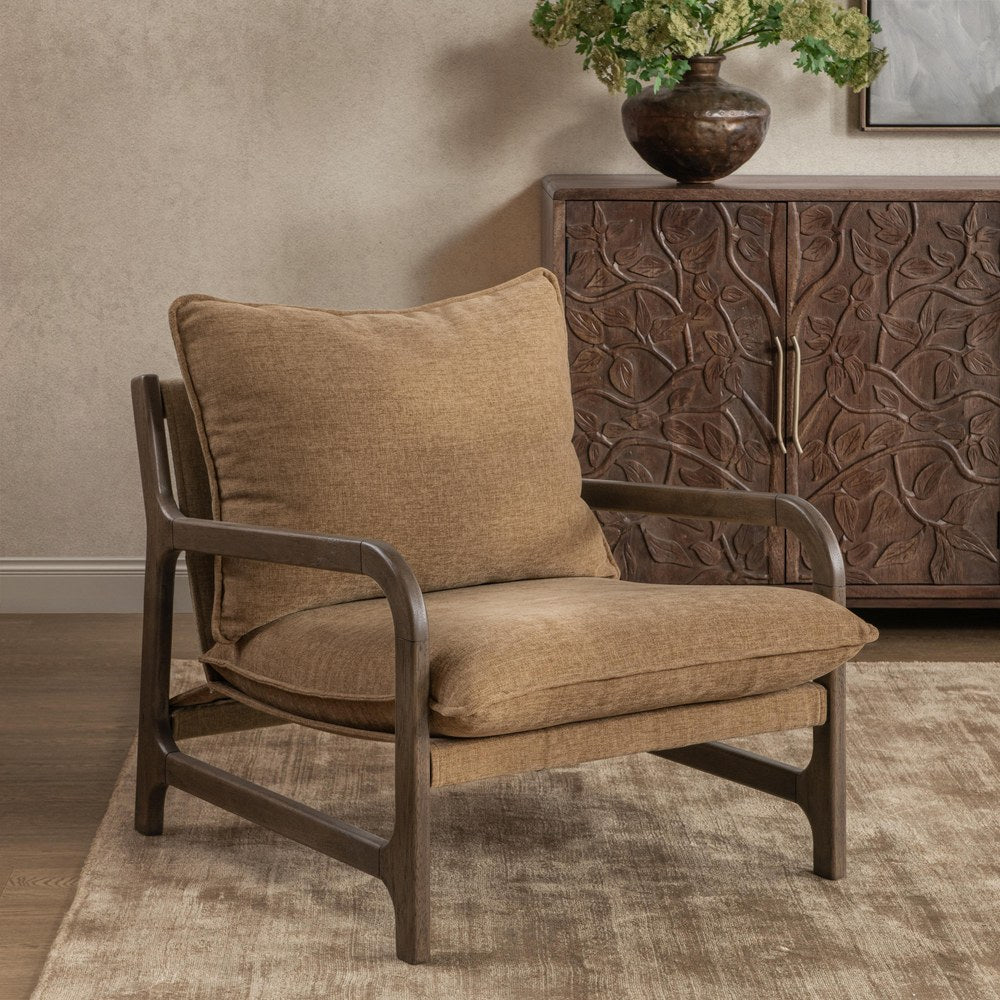 Classic Home - Fontana Upholstered Accent Chair - Honey - 53006749 view 7