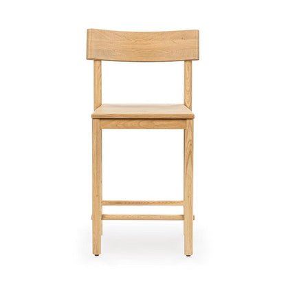 Classic Home  - Foundation Oak Wood 36.5in Counter Height Chair - Light Oak - 53051737 veiw 2