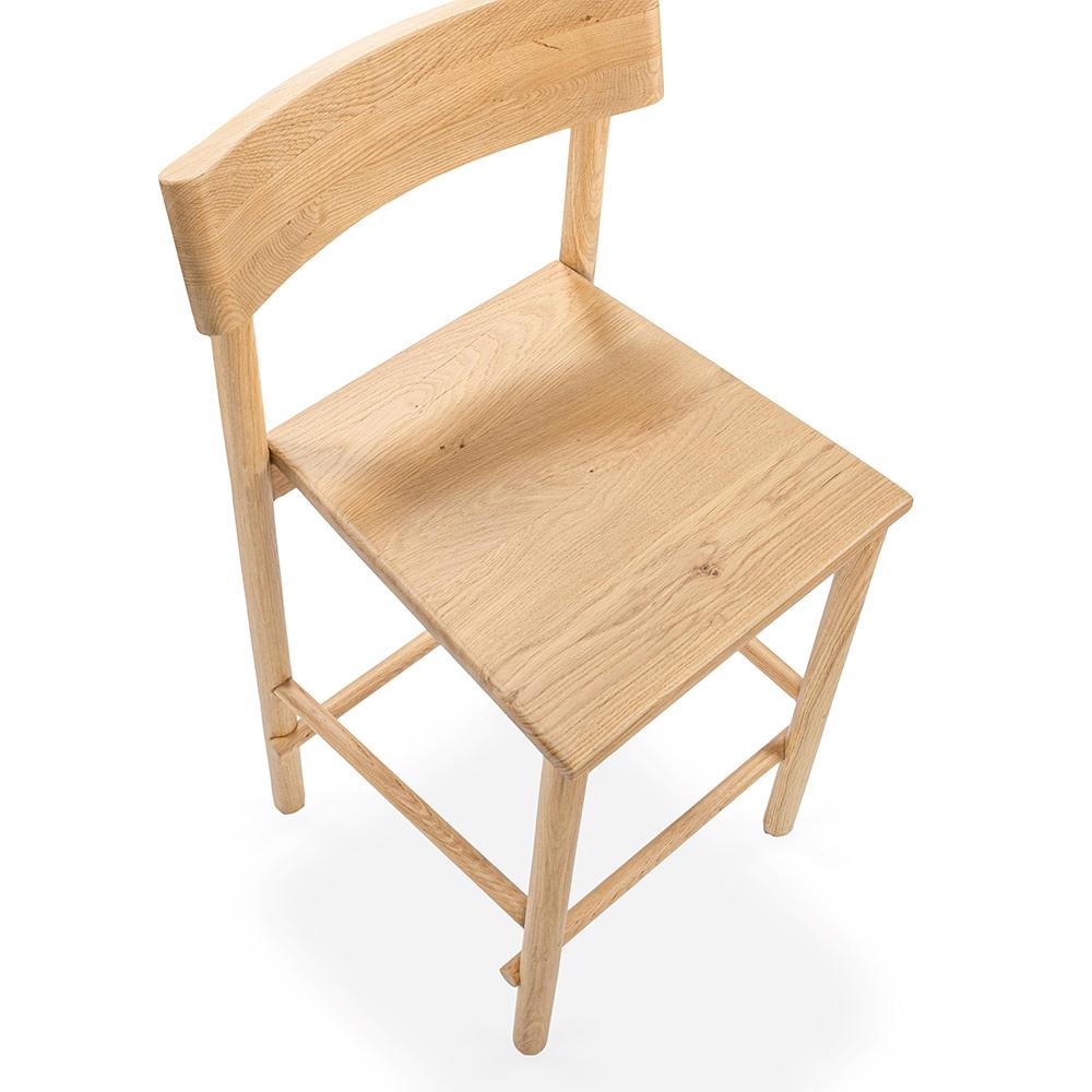 Classic Home  - Foundation Oak Wood 36.5in Counter Height Chair - Light Oak - 53051737 veiw 4
