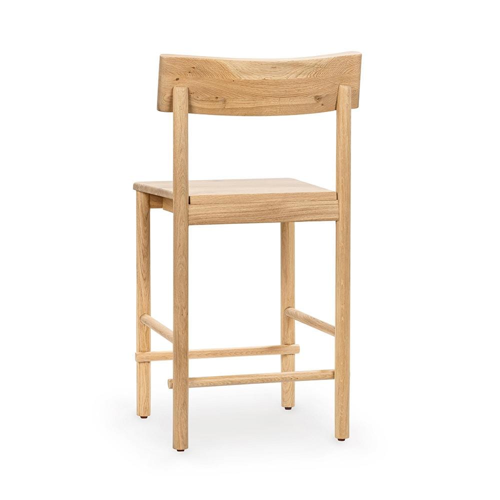 Classic Home  - Foundation Oak Wood 36.5in Counter Height Chair - Light Oak - 53051737 veiw 5