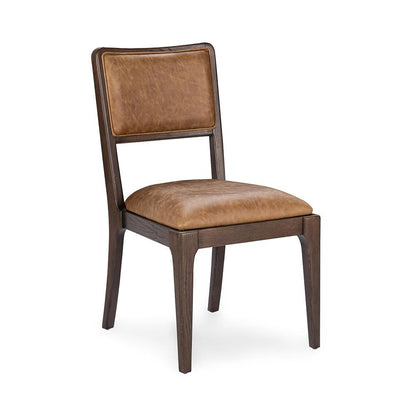 Classic Home  - Gia Leather and Wood Dining Chair - Aztec Brown - 53006307 veiw 1