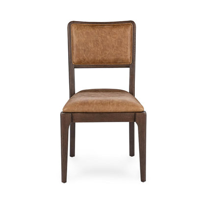 Classic Home  - Gia Leather and Wood Dining Chair - Aztec Brown - 53006307 veiw 2