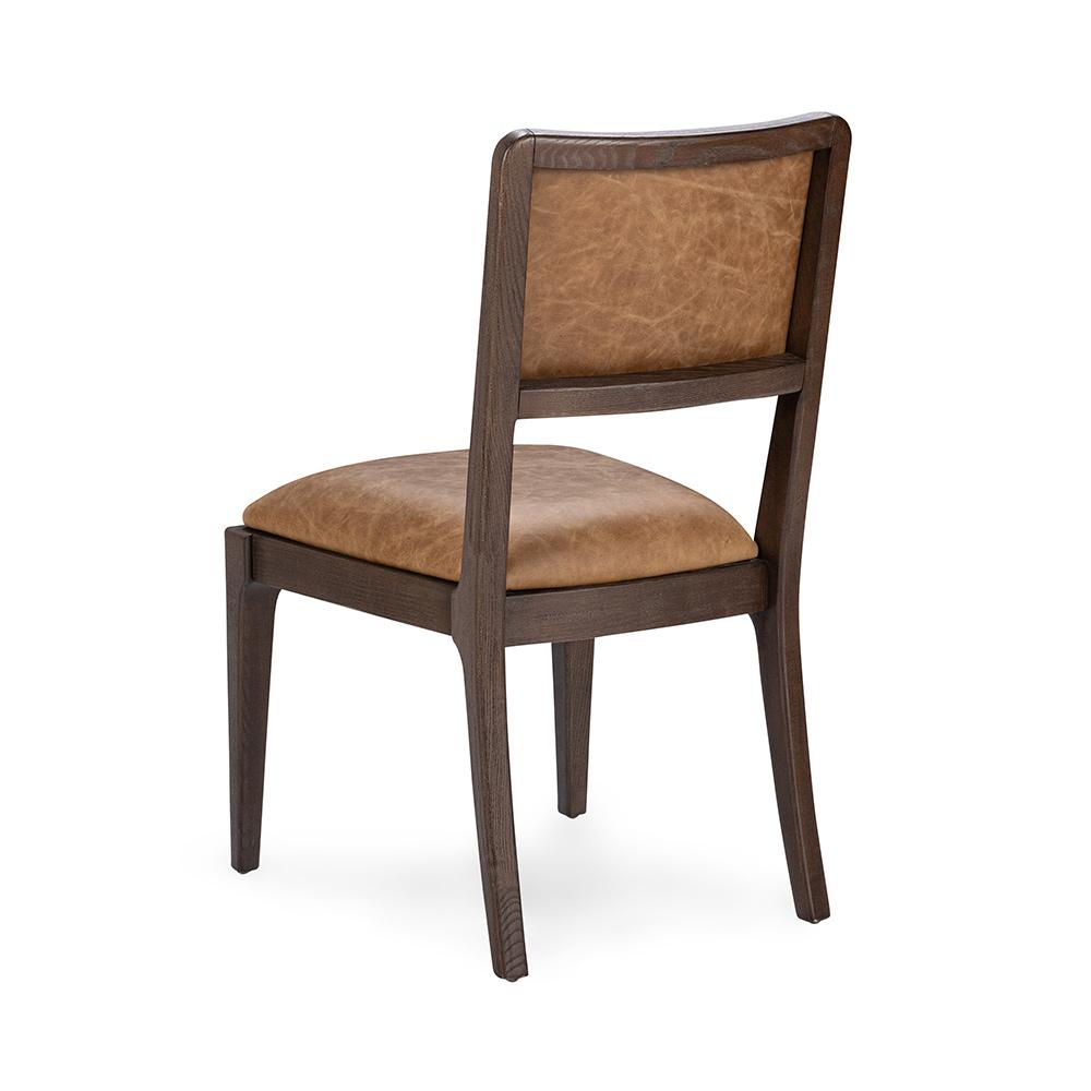 Classic Home  - Gia Leather and Wood Dining Chair - Aztec Brown - 53006307 veiw 4