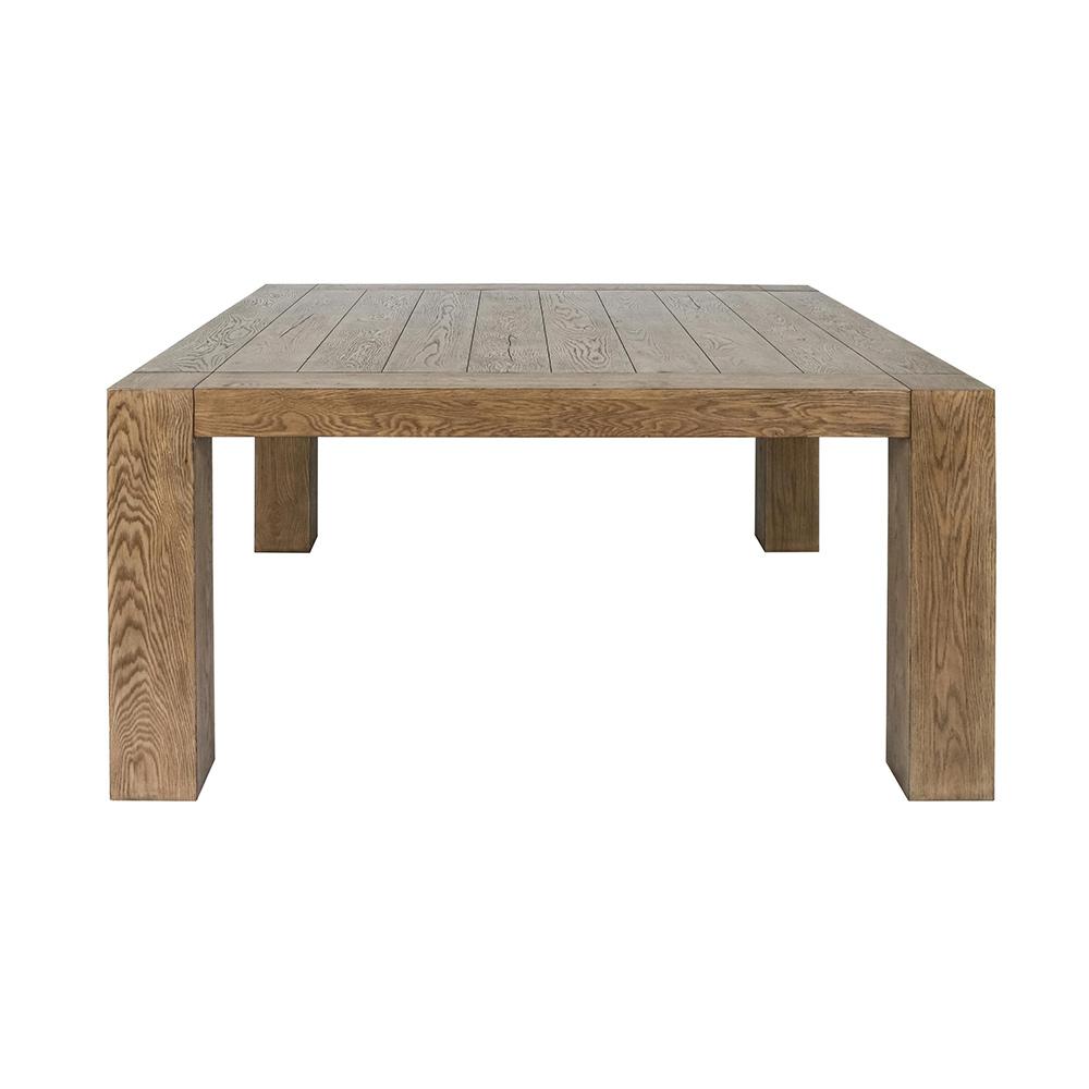 Classic Home  - Gilcrest Square Aged Oak Wood Dining Table - Aged Oak - 51031715 veiw 2