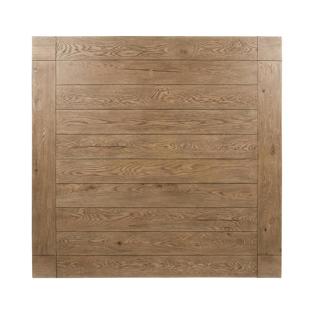 Classic Home  - Gilcrest Square Aged Oak Wood Dining Table - Aged Oak - 51031715 veiw 5