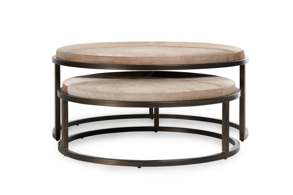Classic Home - Hayword Hide Set Of 2 Nesting Coffee Tables In Sparrow Gray - 51011898 veiw 2
