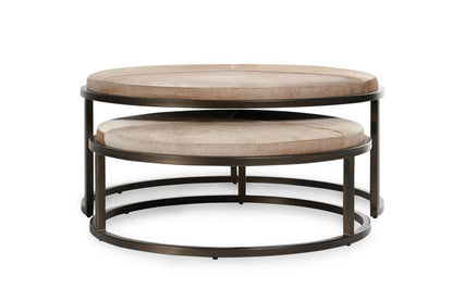 Classic Home - Hayword Hide Set Of 2 Nesting Coffee Tables In Sparrow Gray - 51011898 veiw 2