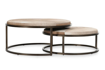 Classic Home - Hayword Hide Set Of 2 Nesting Coffee Tables In Sparrow Gray - 51011898 veiw 3
