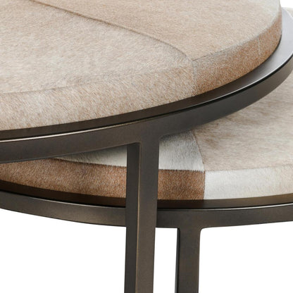 Classic Home - Hayword Hide Set Of 2 Nesting Coffee Tables In Sparrow Gray - 51011898 veiw 5