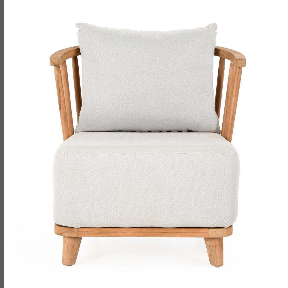 Classic Home - Hearst Outdoor Accent Chair Natural - 53051488 veiw 2
