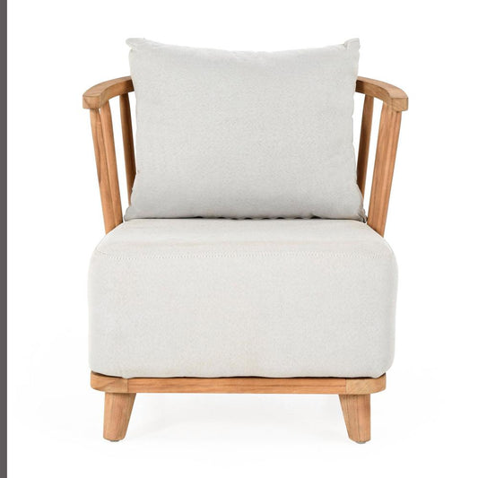 Classic Home - Hearst Outdoor Accent Chair Natural - 53051488 veiw 2