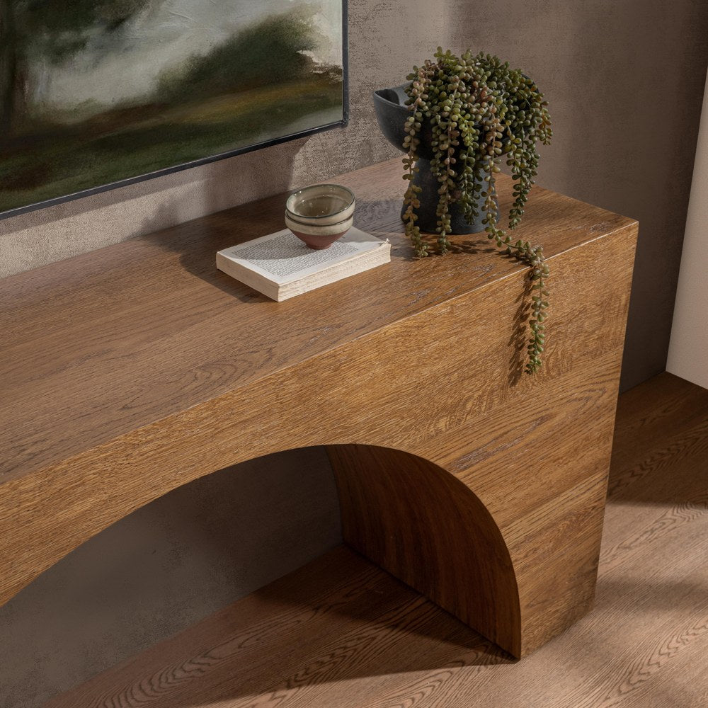 Classic Home - Hellen Oak Veneer Console Table - Canyon Dusk - 51012196 view 7