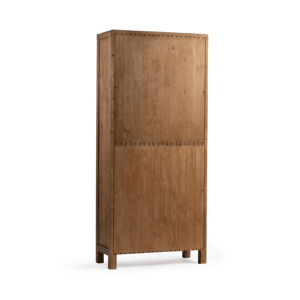 Classic Home - Hensley Reclaimed Pine Display Cabinet - Sunfield Brown - 52004258 view 4