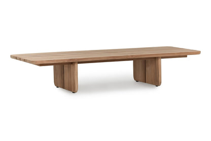 Classic Home - Hudson 63in Teak Wood Outdoor Coffee Table In Natural Tone - 51005937 veiw 1