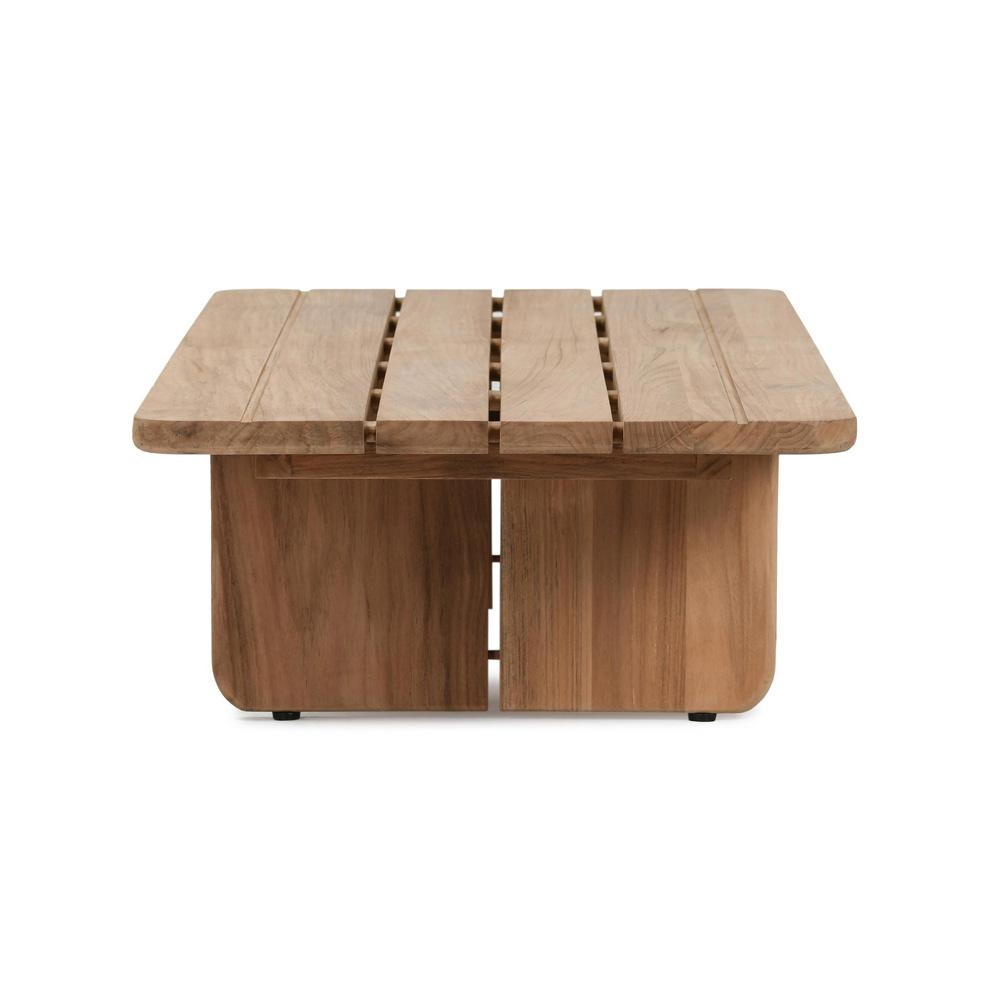 Classic Home - Hudson 63in Teak Wood Outdoor Coffee Table In Natural Tone - 51005937 veiw 3