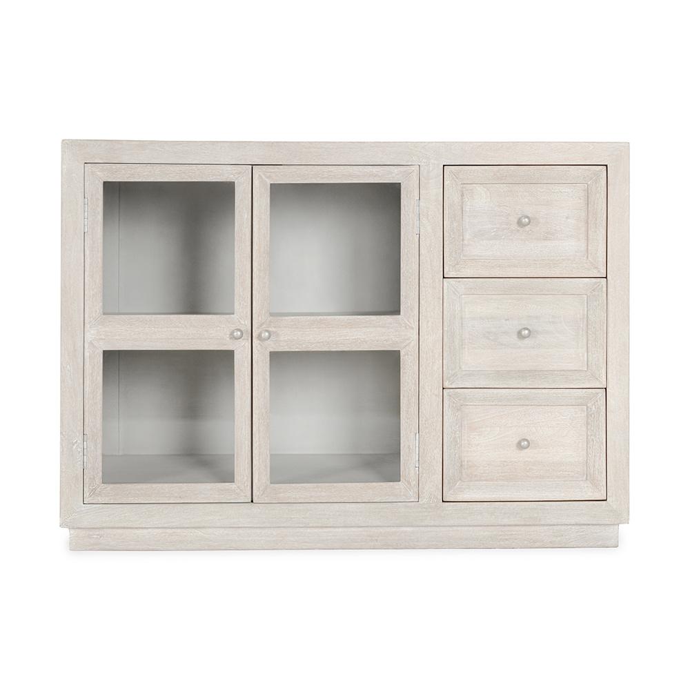 Classic Home  - Isha Mango Wood Cabinet - White Washed - 52010951 veiw 2