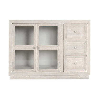 Classic Home  - Isha Mango Wood Cabinet - White Washed - 52010951 veiw 2
