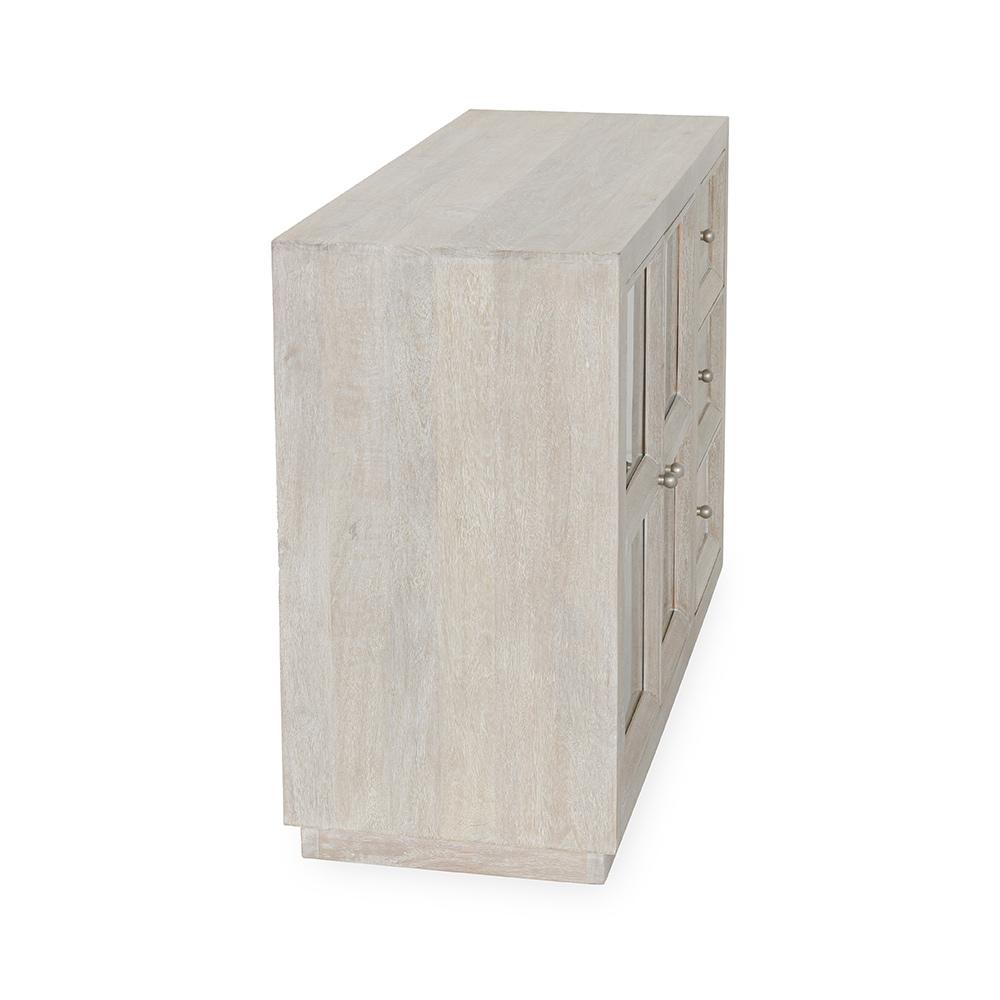 Classic Home  - Isha Mango Wood Cabinet - White Washed - 52010951 veiw 4