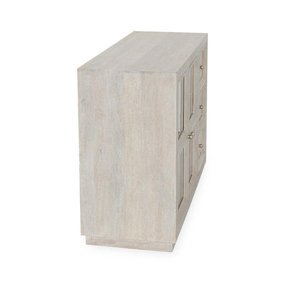 Classic Home  - Isha Mango Wood Cabinet - White Washed - 52010951 veiw 4