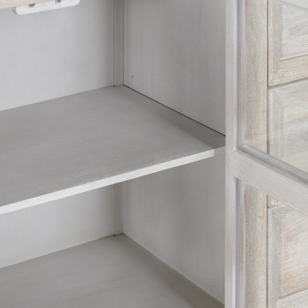 Classic Home  - Isha Mango Wood Cabinet - White Washed - 52010951 veiw 6