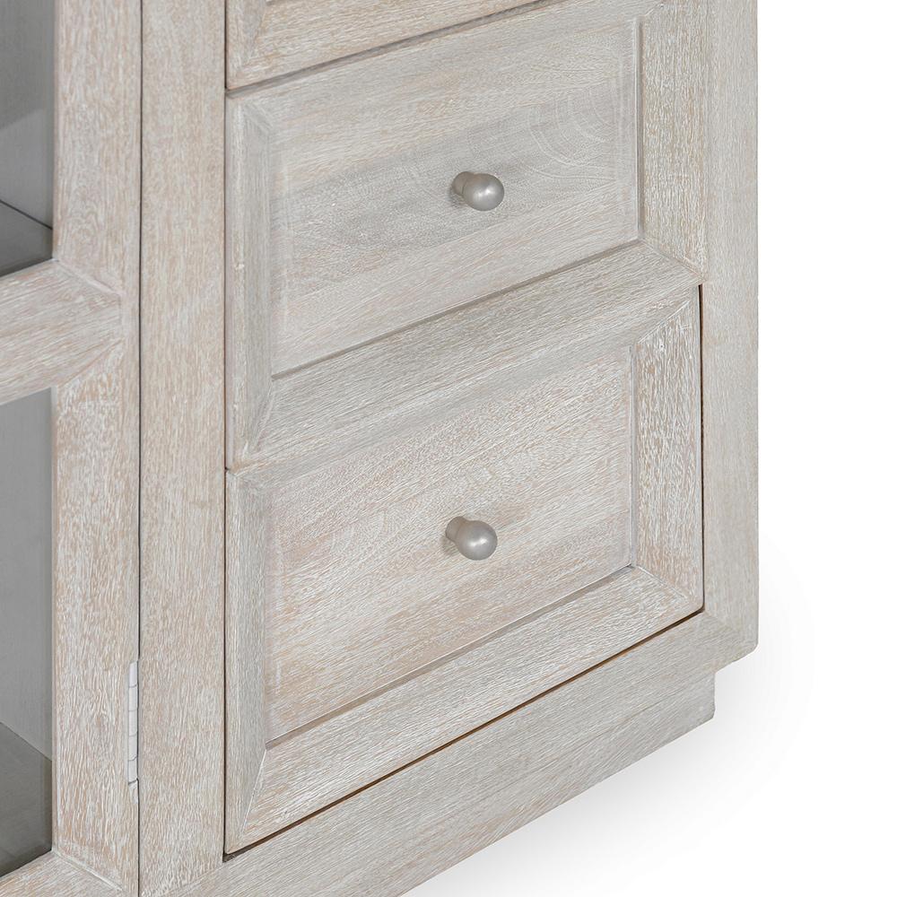 Classic Home  - Isha Mango Wood Cabinet - White Washed - 52010951 veiw 7
