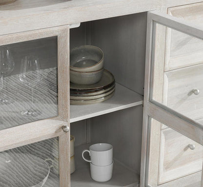 Classic Home  - Isha Mango Wood Cabinet - White Washed - 52010951 veiw 10