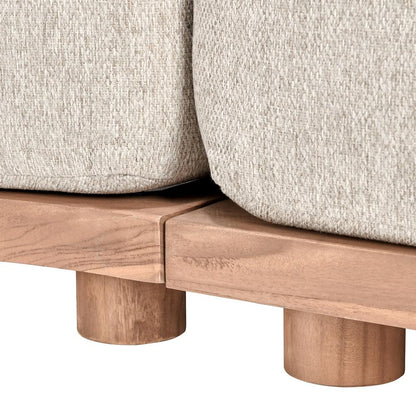 Classic Home - Isla Outdoor Teak Wood Sectional Sofa - 53051620 veiw 2