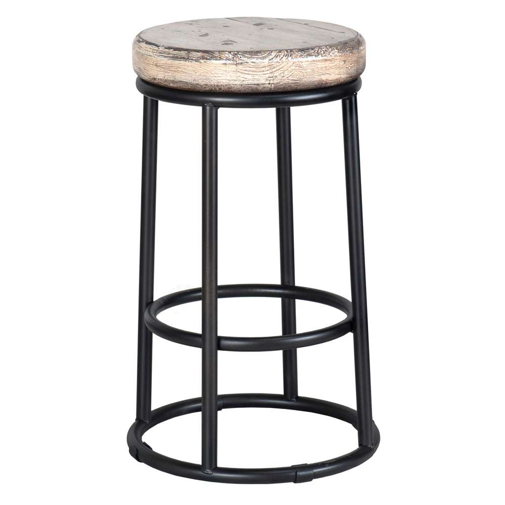 Classic Home - Jaden 24in Counter Stool Antique White - 53003961 veiw 1