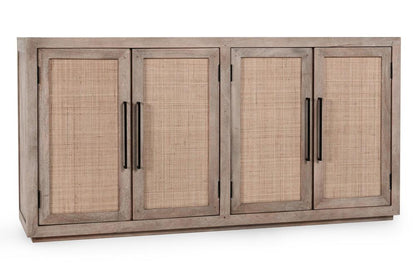 Classic Home - Jensen Mango 72in Wood And Cane Weave Buffet Sideboard In Taupe - 52010901 veiw 1